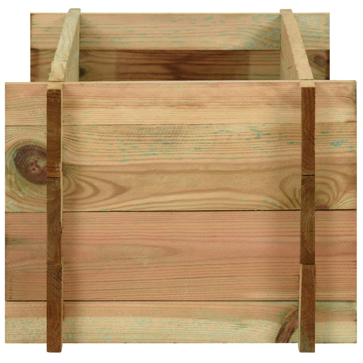 Trädgårdsupphöjd Grönsaksbädd Grön 120 X 80 X 32 Cm Massiv Furu