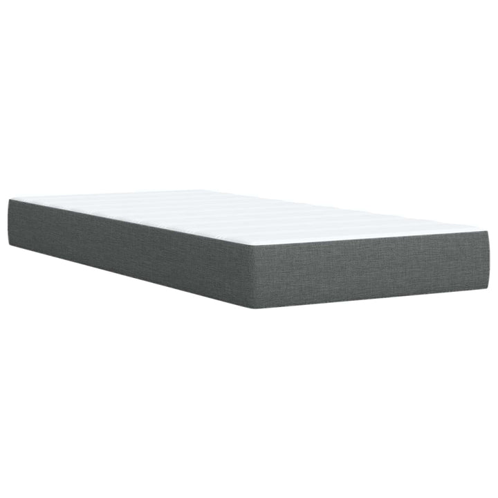 Boxspring Säng Med Madrass Och Led 90 X 190 Cm Tyg