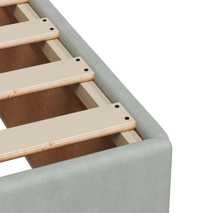 Boxspring Säng Med Madrass Och Led 90 X 190 Cm Sammet