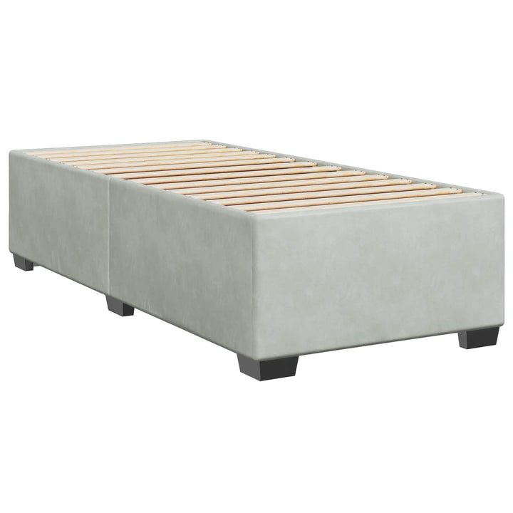 Boxspring Säng Med Madrass Och Led 90 X 190 Cm Sammet