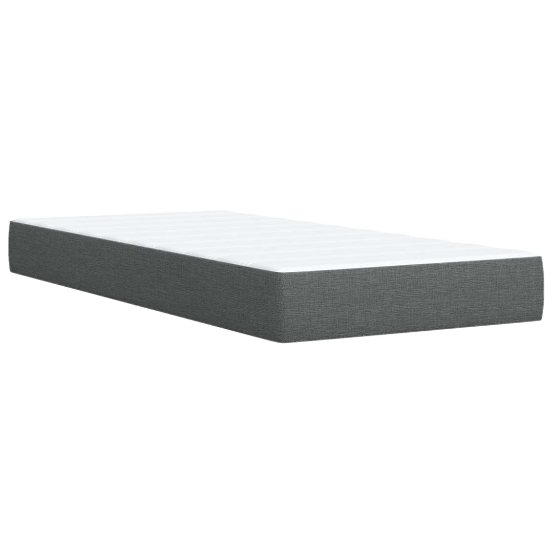 Led Sängram Med Madrass Med Huvudgavel 90 X 190 Cm Tyg