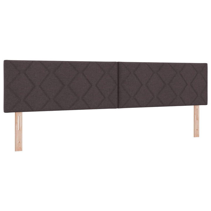 Ottoman Säng Med Madrass Mörkbrun 200 X 200 Cm Tyg