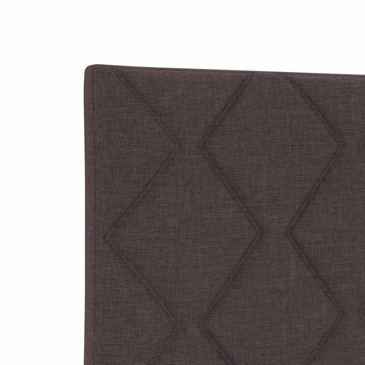 Ottoman-Säng Med Madrass Och Led Mörkbrun 200 X 200 Cm Tyg