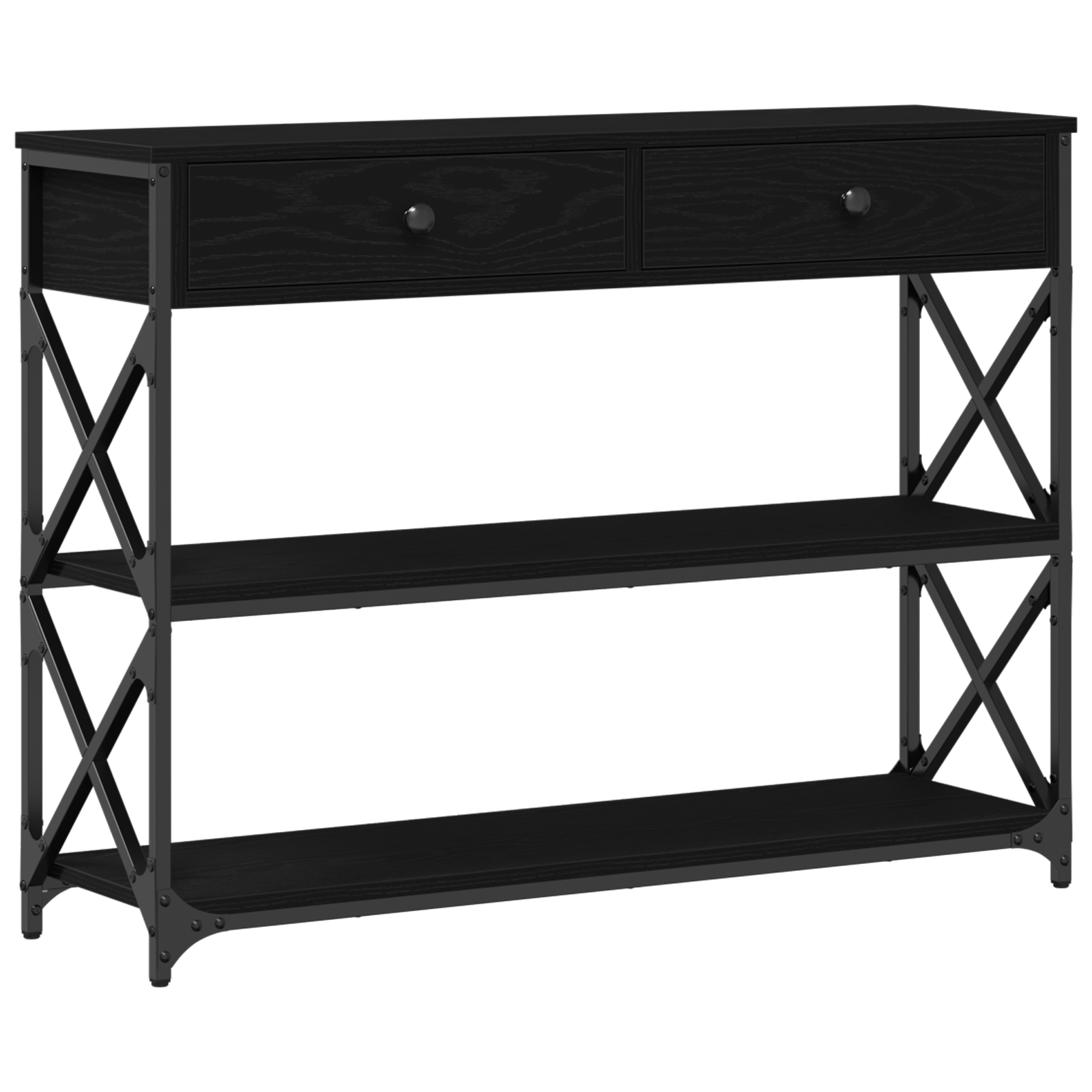 Konsol Bord Svart Ek 100 X 28 X 75 Cm