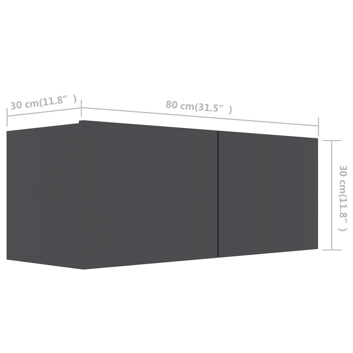 | Tv-Skåp | 80 X 30 X 30 Cm Konstruerat Trä